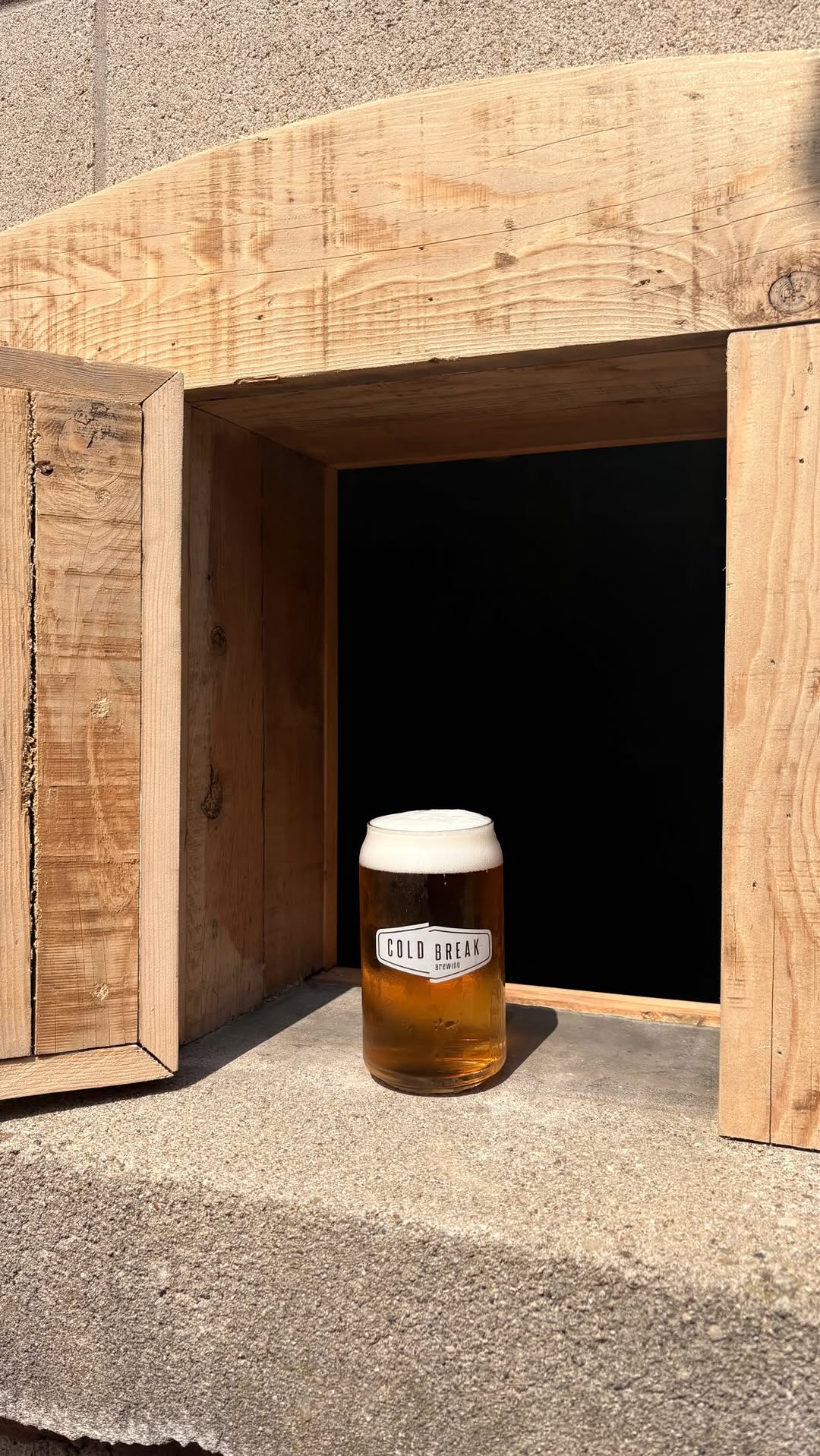 Beer in the open Beer Window hatch