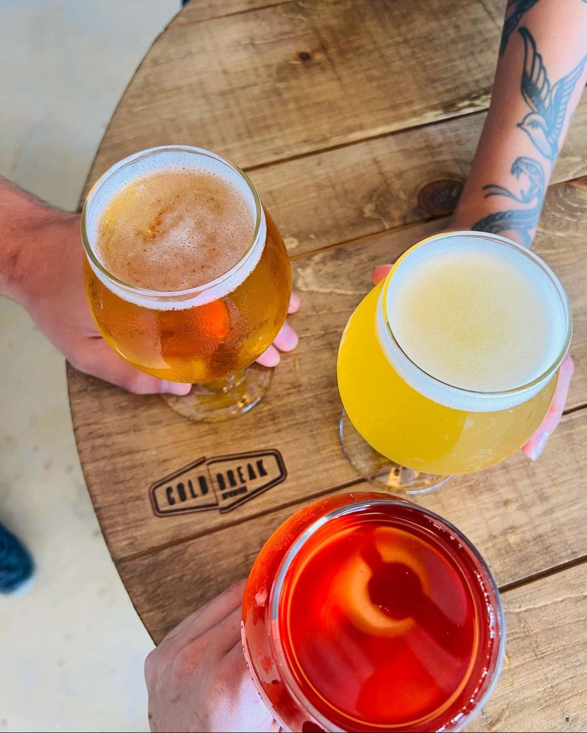 Cheers on the patio
